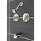 Kingston Brass KB666NDL Two-Handle Tub and Shower Faucet with Volume Control, Polished Nickel KB666NDL - alternate 2
